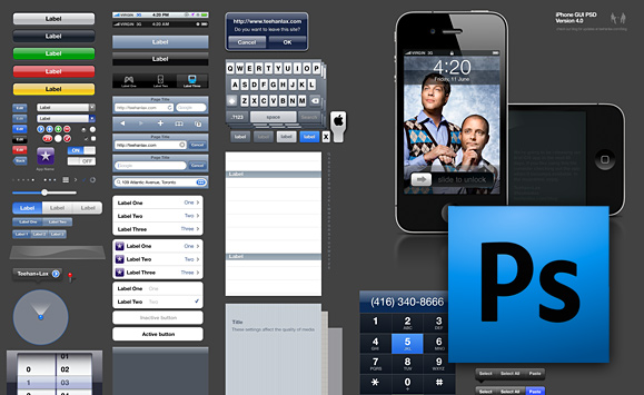 iPhone PSD GUI Kit (Tehan+Lax)