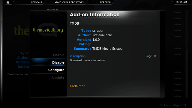 In-development preview of XBMC plugin Manager