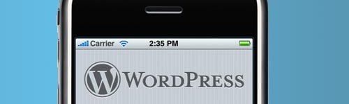 Remote blogging with the WP iphone app